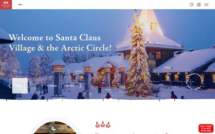 Screenshot of santaclausvillage.info