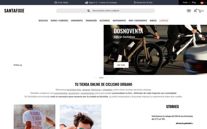 Screenshot of santafixie.com
