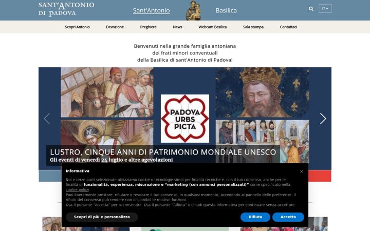 Screenshot of santantonio.org