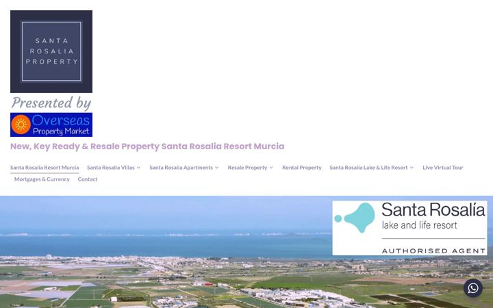 Captură de ecran a santarosaliaproperty.com