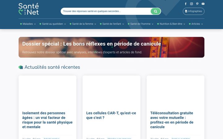 Screenshot of sante-sur-le-net.com