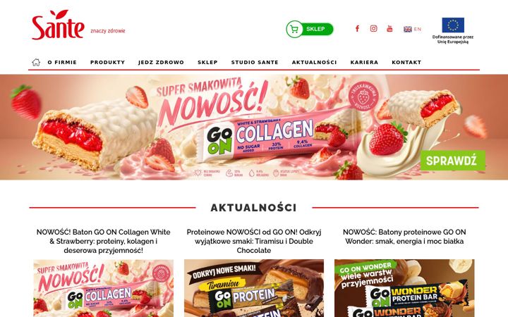 Skjámynd af sante.pl