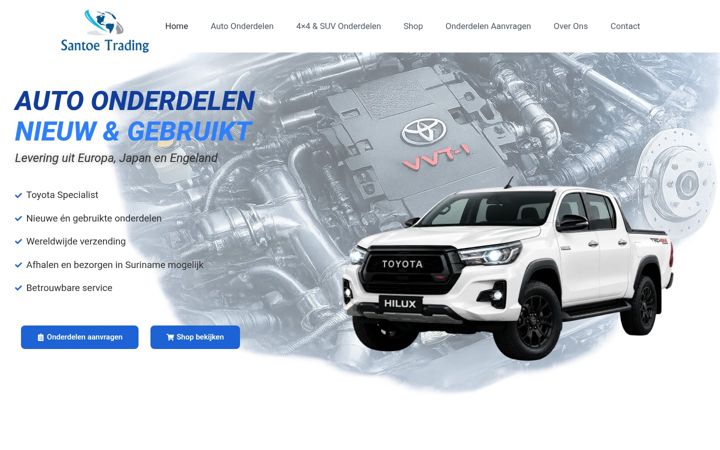Screenshot van santoetrading.com