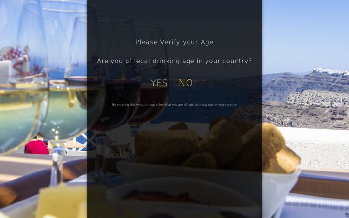 Screenshot stránky santowines.gr