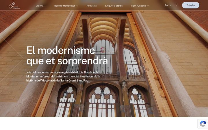 Screenshot di santpaubarcelona.org