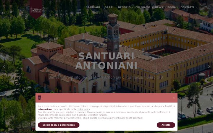 Ekrano kopija santuariantoniani.org