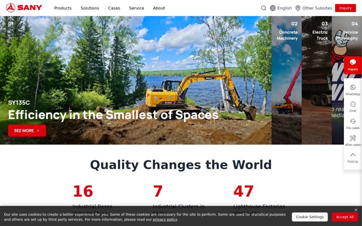 Zrzut ekranu sanyglobal.com