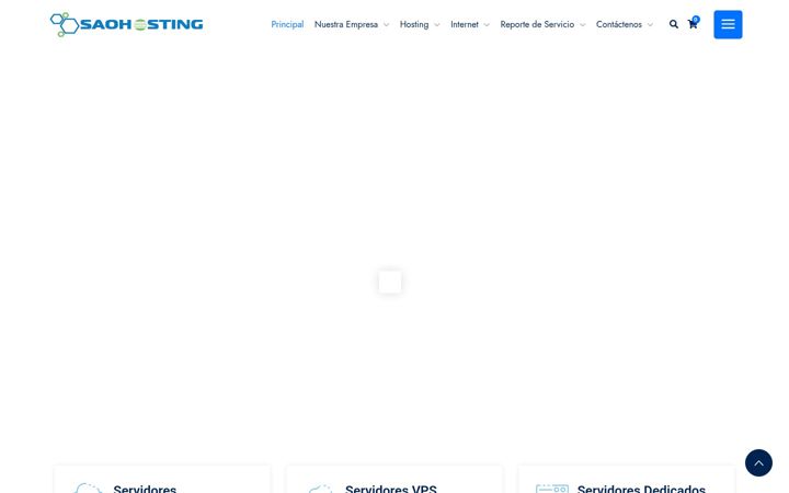 Screenshot of saohosting.net