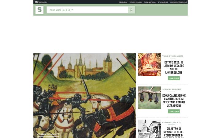 Screenshot of sapere.it