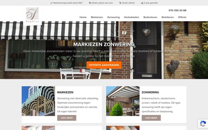 Skærmbillede af saphiramarkiezen.nl