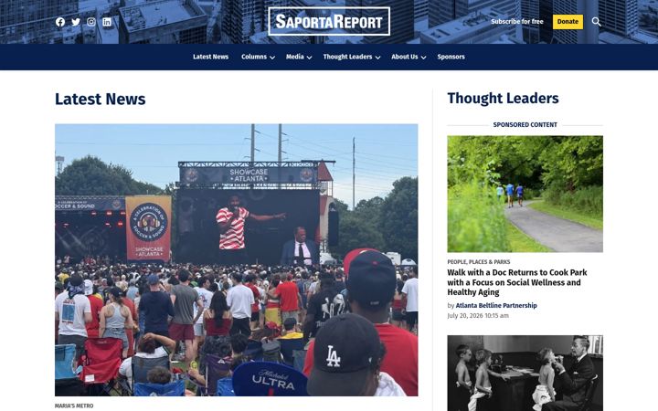 Screenshot of saportareport.com