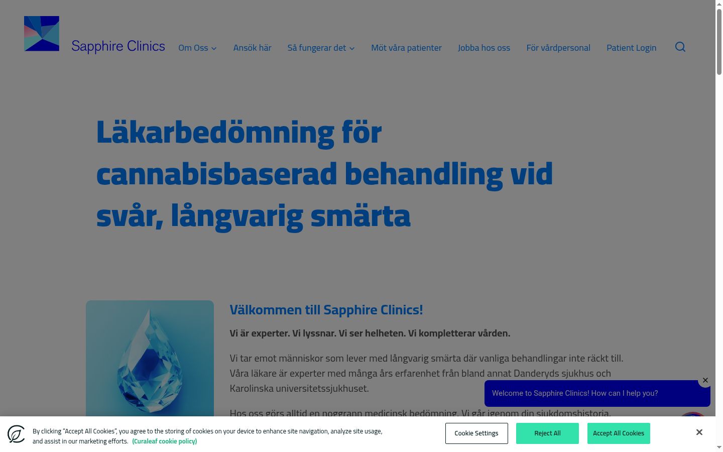 Screenshot van de toestemmingsbanner zoals getoond vóór enige interactie