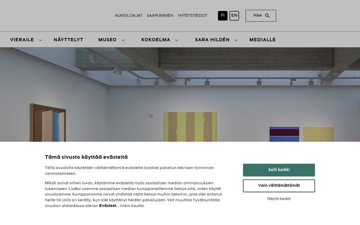 Screenshot of sarahildenintaidemuseo.fi