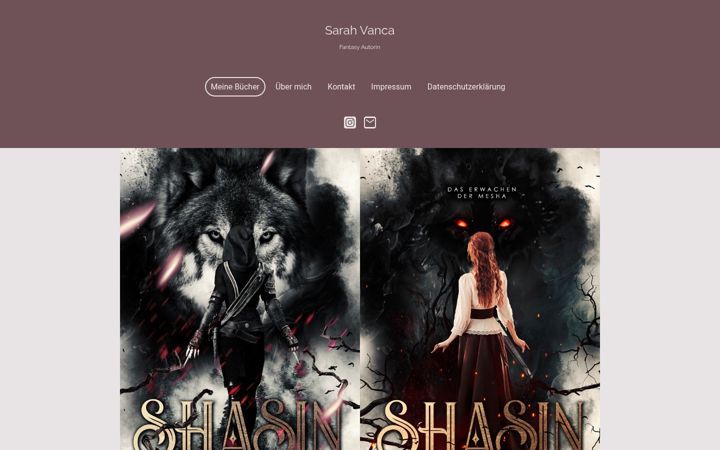Screenshot of sarahvanca.de