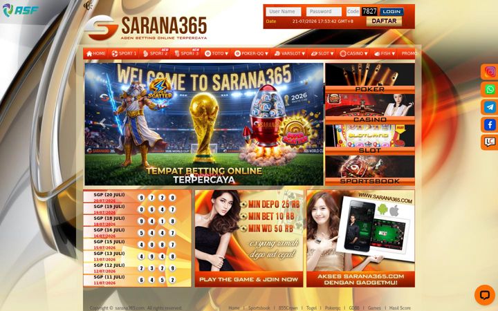 Screenshot stránky saranaprime.site