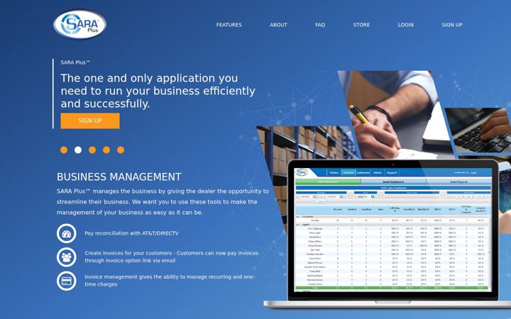 Screenshot of saraplus.com