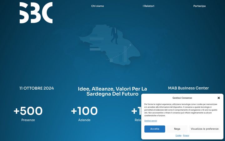 Screenshot di sardiniabusinessconference.it