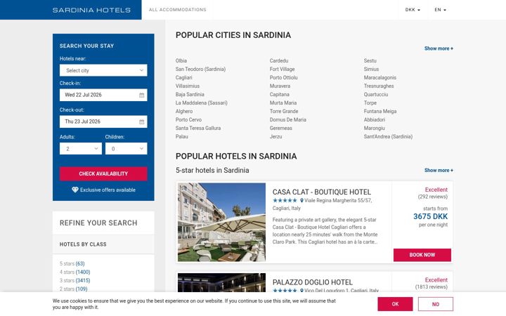 Screenshot of sardiniahotels24.com
