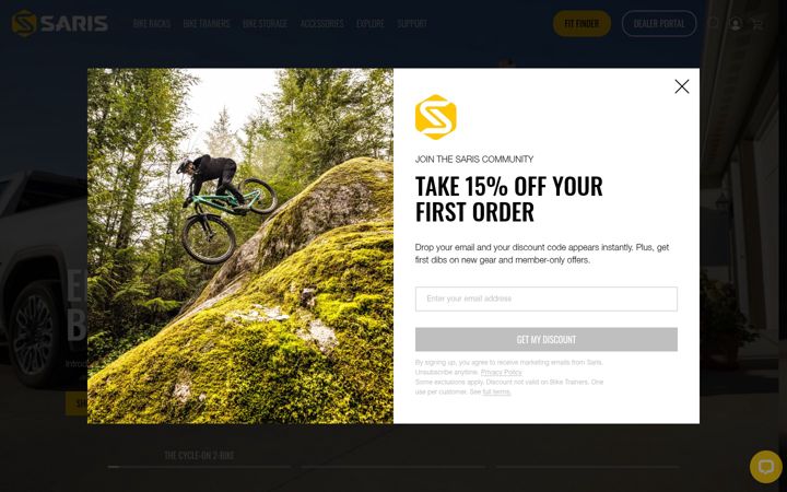 Screenshot of saris.com