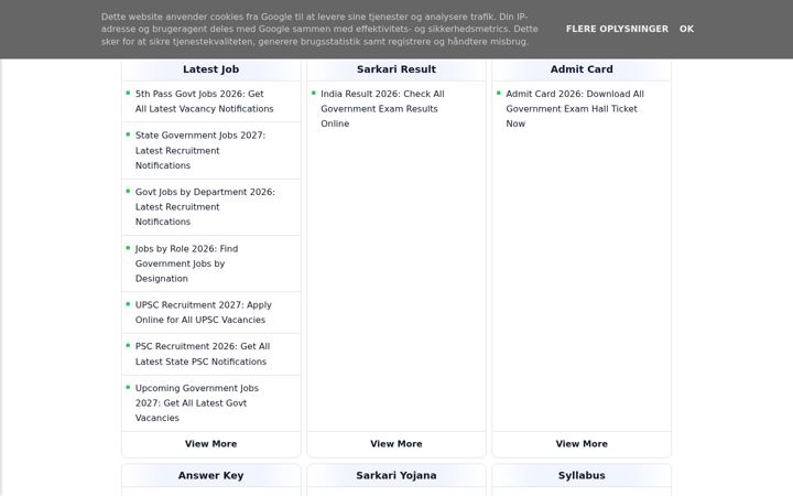 Screenshot of sarkariprep.in