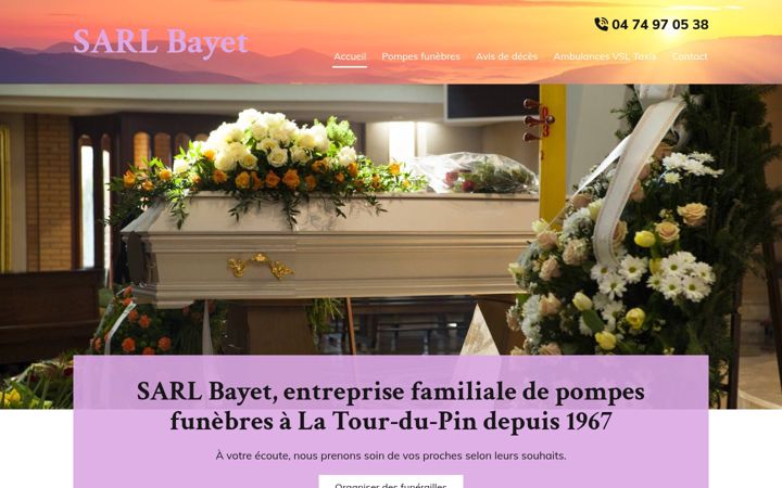 Skjámynd af sarl-bayet.fr