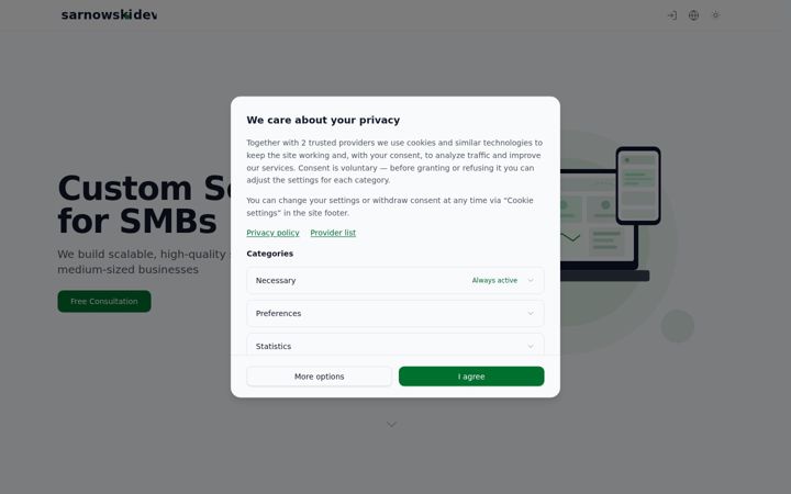 Screenshot of sarnowski.dev