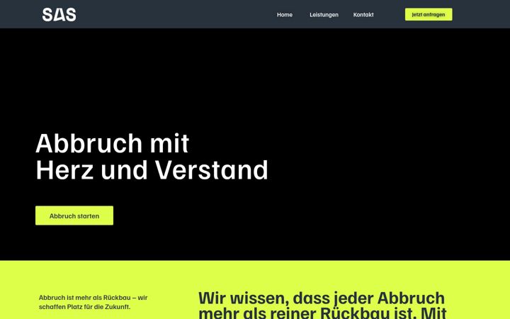 Screenshot of sas-abbruch.de