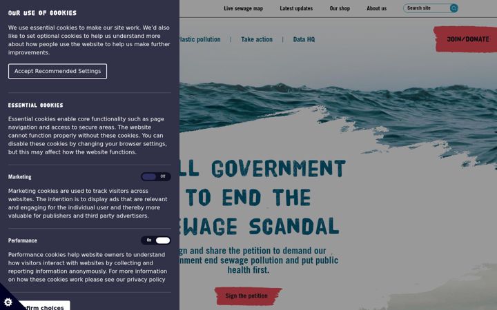 Screenshot of sas.org.uk