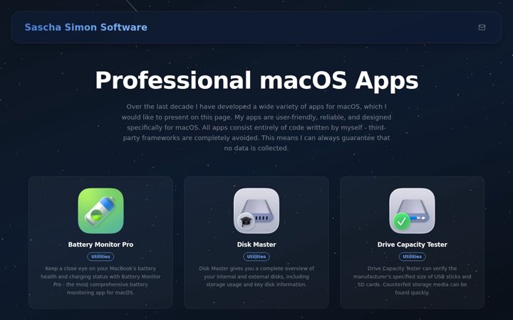 Screenshot of sascha-simon.com