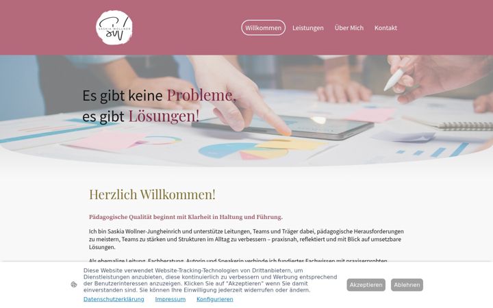 Screenshot of saskiawollner.com