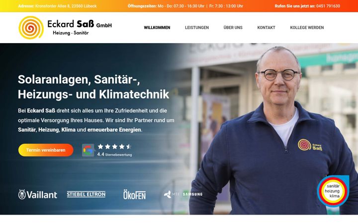 Screenshot of sass-sanitaer.de