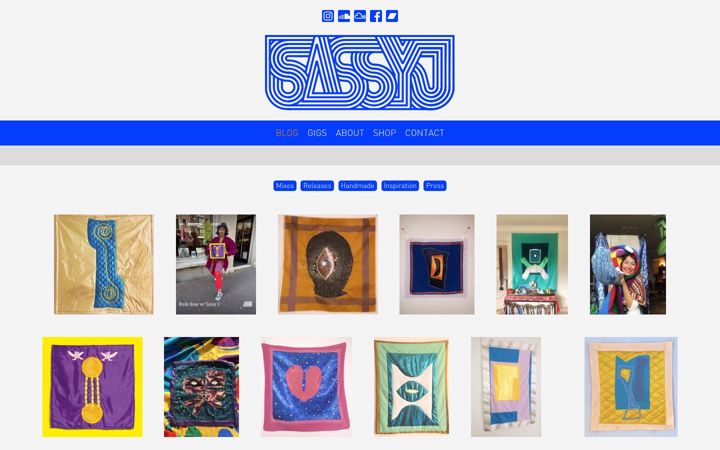 Screenshot of sassyj.net
