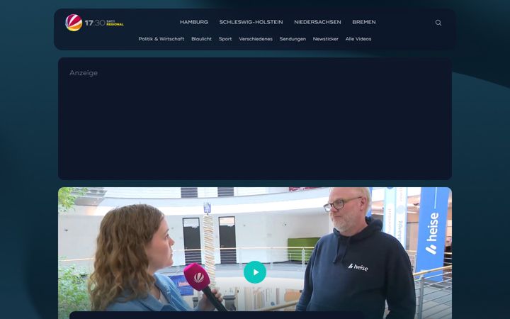 Screenshot of sat1regional.de