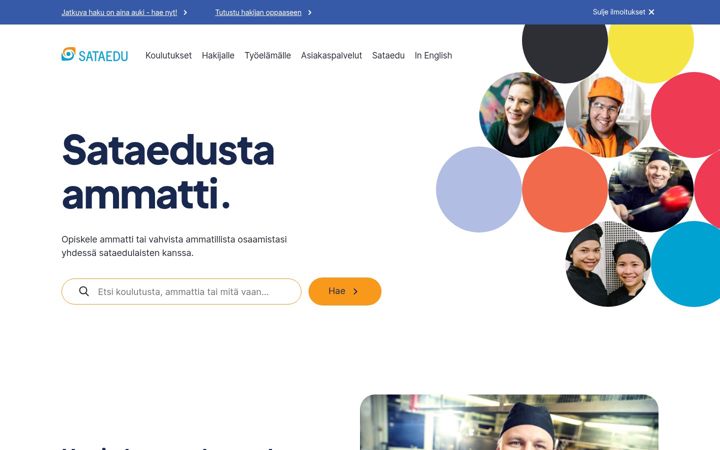 Ekrānuzņēmums no sataedu.fi