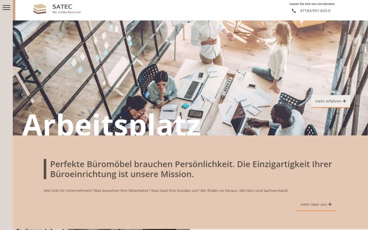 Screenshot ta' satec-bueromoebel.de