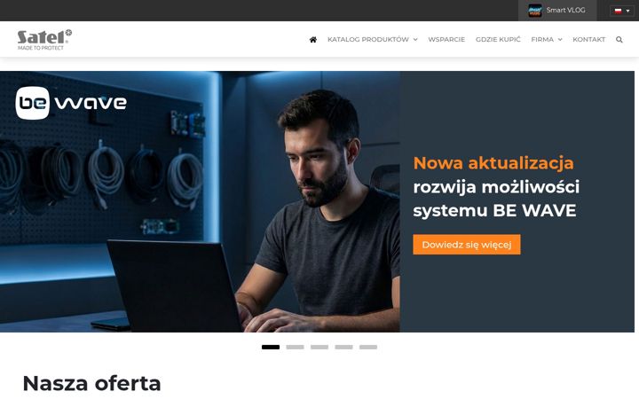Screenshot of satel.pl