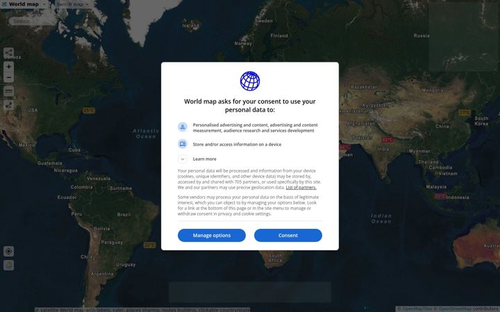 Screenshot of satellites.pro