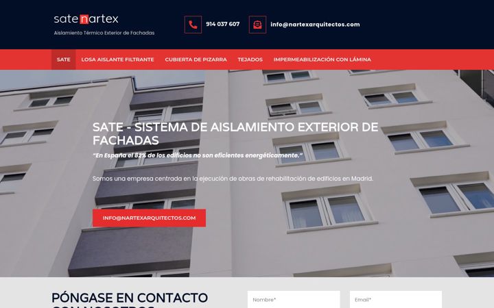 Skjámynd af satenartex.com