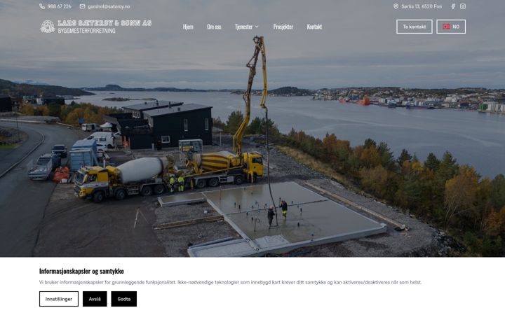 Snimka zaslona za sateroy.no