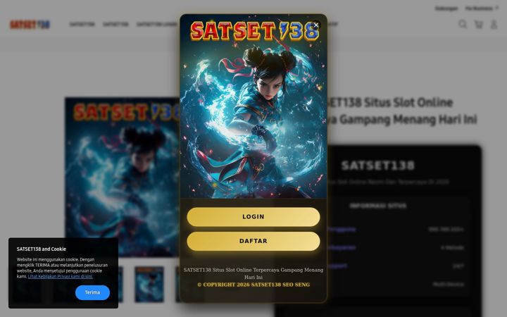 Screenshot of satset138.io
