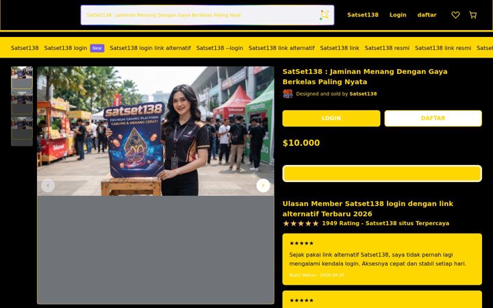 Screenshot of satset138wow.com