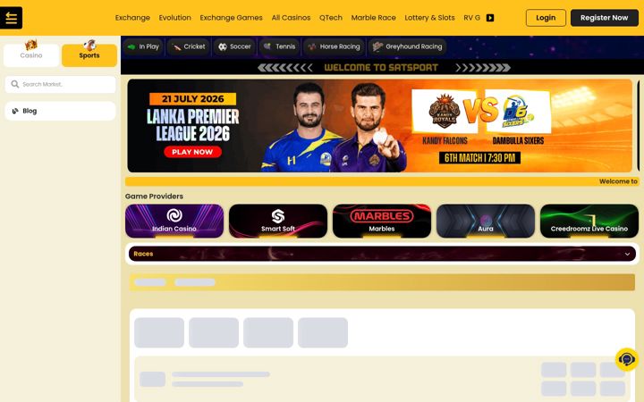 Screenshot stránky satsport.xyz