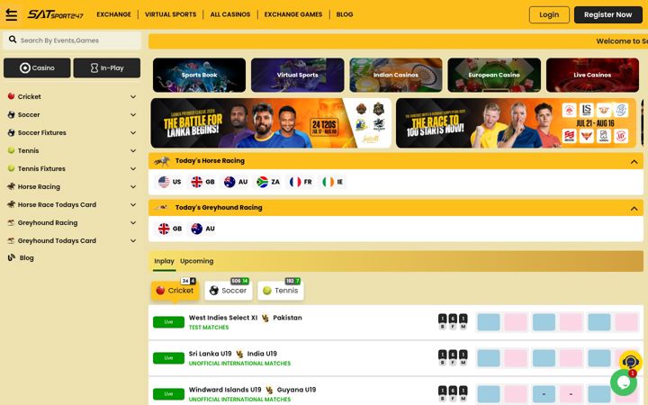Screenshot of satsport247.app