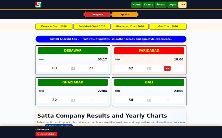 Screenshot of satta-company.com