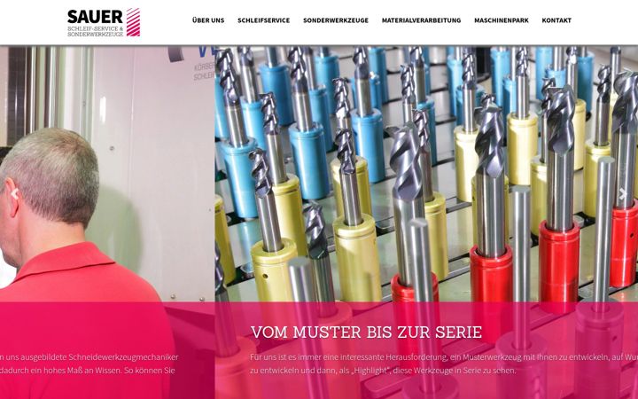 Screenshot von sauer-schleifservice.de