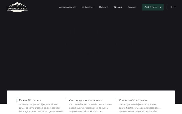 Screenshot van sauerlandstay.com