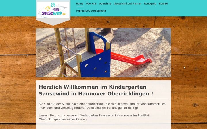 Snímek obrazovky sausewind-hannover.de