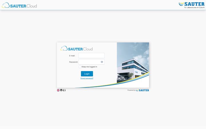 Screenshot of sauter-cloud.com