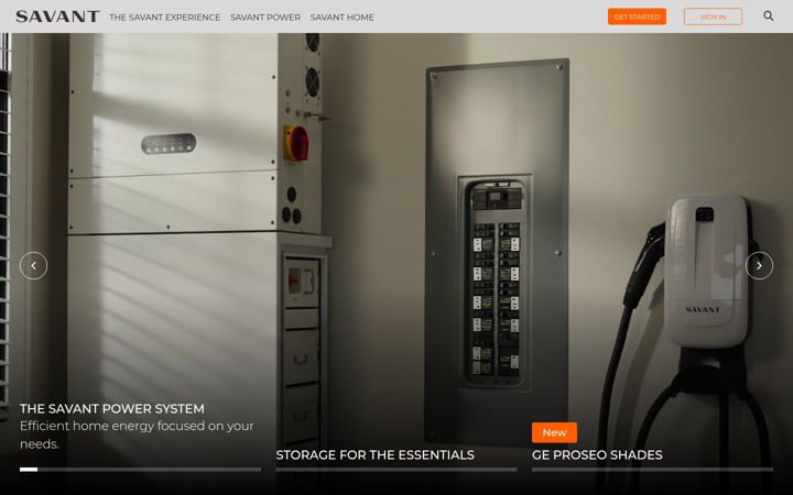 Screenshot of savant.com