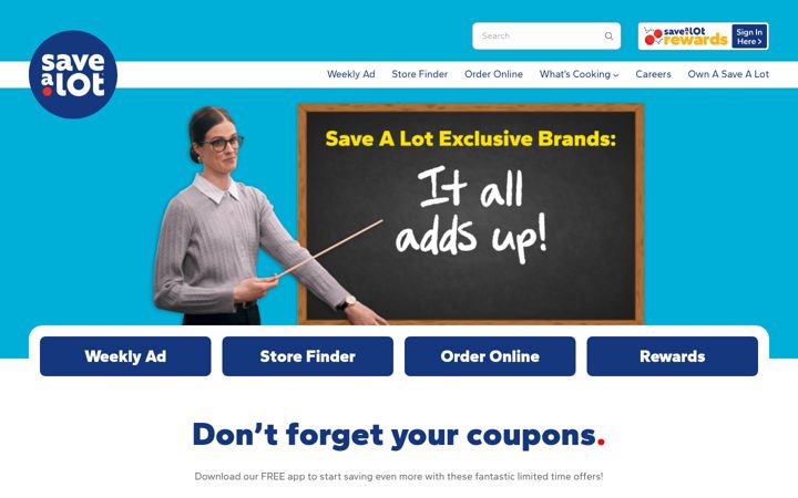 Ekraanipilt saidist savealot.com